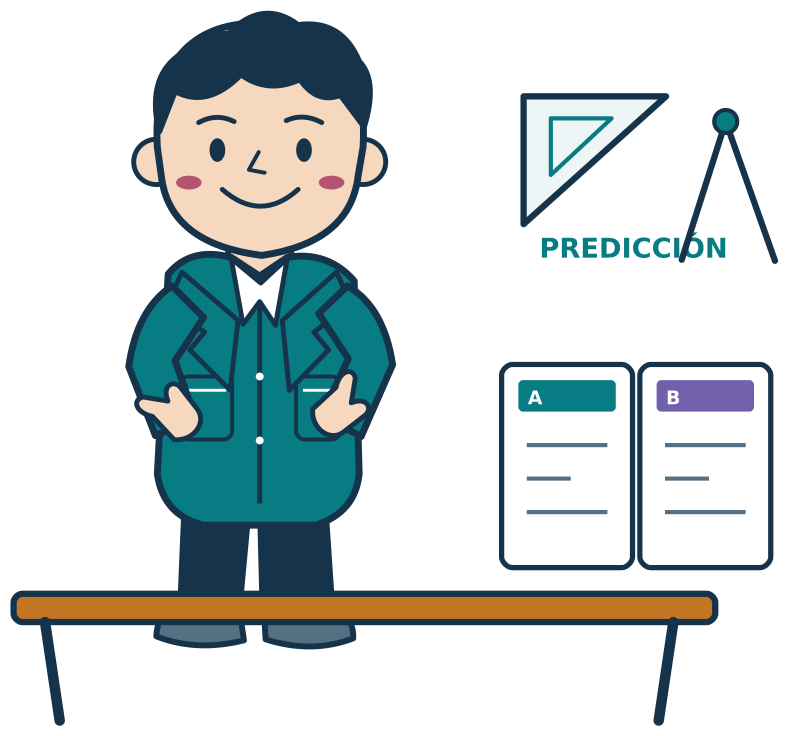 Fitmy como Arquitecto con escuadra y compás